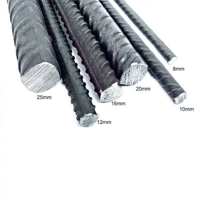กว้างตามความต้องการ 12mm 16mm 18mm HRB335 HRB350 HRB400 HRB450 HRB500 เสริมเหล็กคาร์บอน Rebar สําหรับการก่อสร้าง