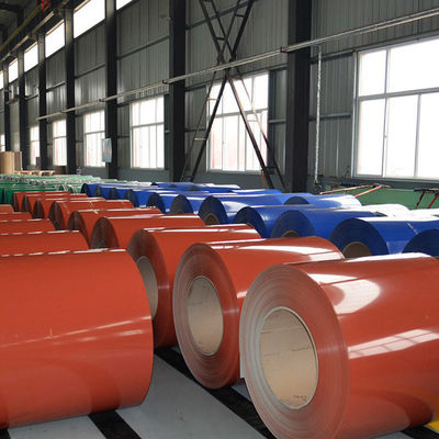 PE SMP HDP PVDF พื้นผิว PPGI สายสับเหล็กสําหรับแผ่นหลังคาใน 1219mm ความกว้าง 1500mm